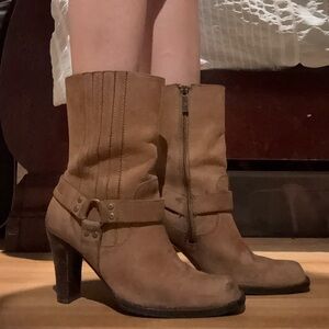 Brown Leather Ankle Boots